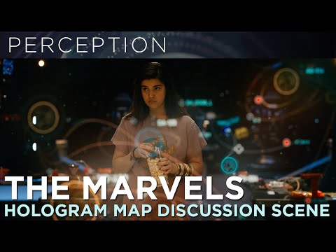 Hologram Map Travel Discussion Full Scene