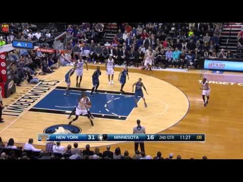 Kristaps Porzingis vs Minnesota Timberwolves 20.02.2016 (6Pts)
