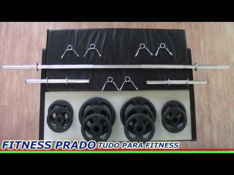 1 barra de 1,20 m maciça + 2 de 040 cm ocas + 30 kg