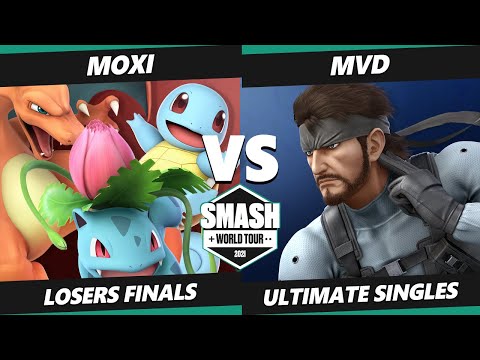 SWT NA West RF Losers Finals - moxi (Pokemon Trainer, Wolf) Vs. MVD (Snake) SSBU Ultimate Tournament