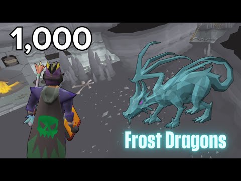 Loot From 1000 Frost Dragons on OSRS - HUGE PROFIT