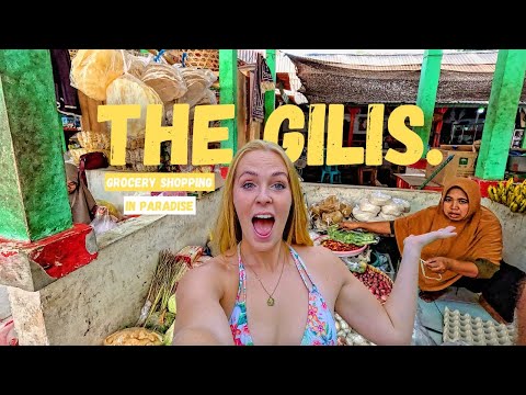 GROCERY SHOPPING ON A REMOTE ISLAND - how to live on Gili T 2023