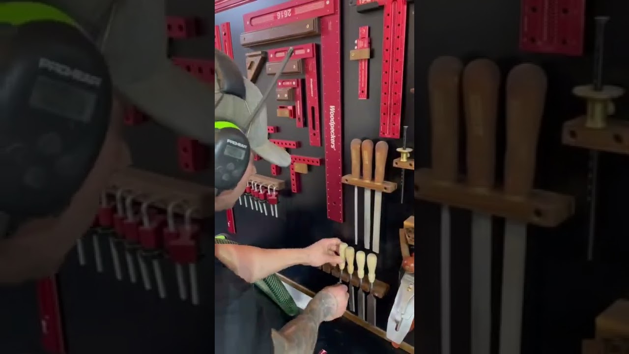 Shop organization #shorts #toolstorage #woodworking #handtools