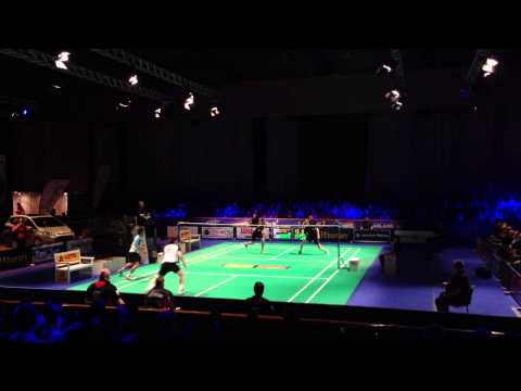 Bitburger Open 2012 Finale Herrendoppel - Schlägertausch von Chris Langridge