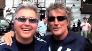 Rod Stewart Presents Steve Tyrell the Jazz Man of the Year Award