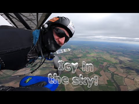 HANGGLIDING - Cross Country flight in bitter cold