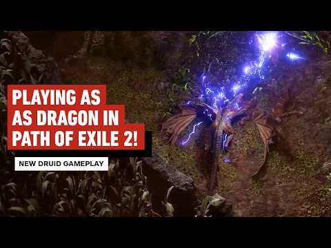 Path of Exile 2: New Druid Class Gameplay - Play as a Dragon!