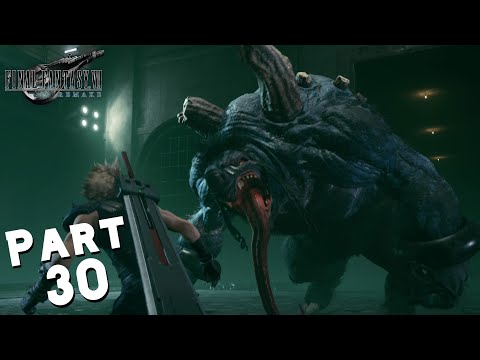FINAL FANTASY 7 REMAKE Walkthrough Gameplay Part 30 - ABZU BOSS (FF7 REMAKE)