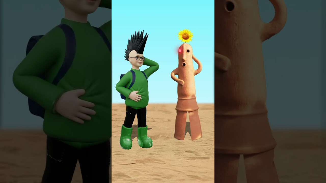 ハニワになってしまう踏切ドール　#Shorts