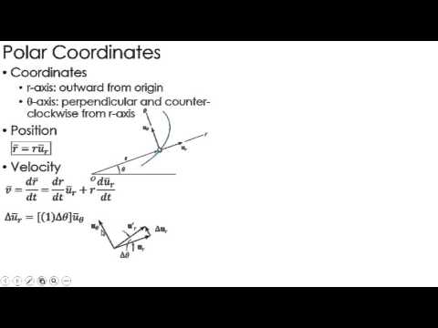 Dynamics Lecture: Kinematics using Polar Coordinates