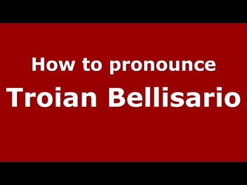 How to pronounce Troian Bellisario (Italian/Italy)  - PronounceNames.com
