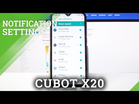 Customize Notifications Options – CUBOT X20 and Notifications Settings