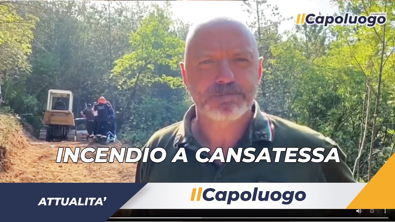 Incendio a Cansatessa, in diretta da Monte Pettino: si realizzano le linee tagliafuoco