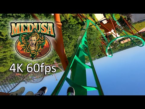 On-ride point of view of Medusa