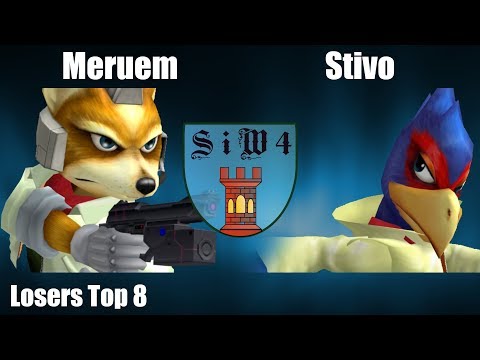 SiW4 - Stivo (Falco) Vs. Meruem (Fox) - Losers Top 8 - Melee Singles
