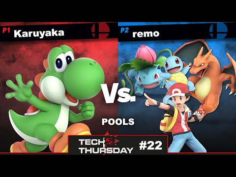 Tech Thursday #22 Pools - Karuyaka (Yoshi) Vs. remo (Pokémon Trainer) Smash Ultimate - SSBU
