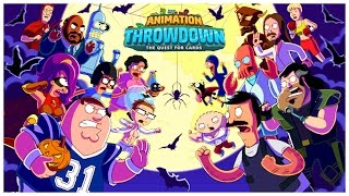 Animation ThrowDown: The Quest For Cards | FAMILY GUY Vs AMERICAN DAD Vs FUTURAMA Vs BOB'S BURGERS!