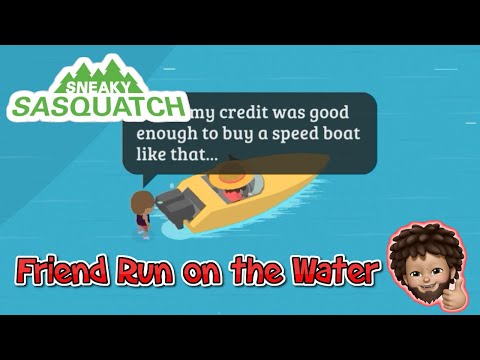 Sneaky Sasquatch - Friend Running on Water