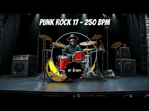 Punk Rock Drumtrack - 250 BPM | Backing Drums | Only Drums