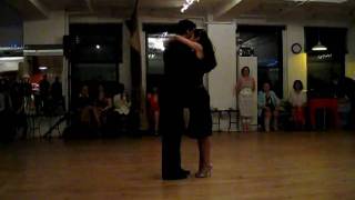 Vania Rey and Julio Bassan at Time Square Milonga in NYC