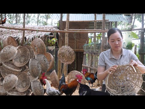 How To Weave Bamboo Baskets For Wild Chickens To Lay Eggs. Amy | Green forest life