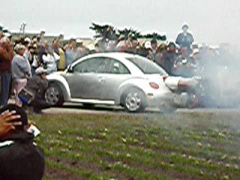 Volkswagon bug with a jet engine