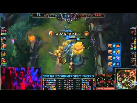 Team Liquid Fenix 1vs4 Quadra kill vs CLG