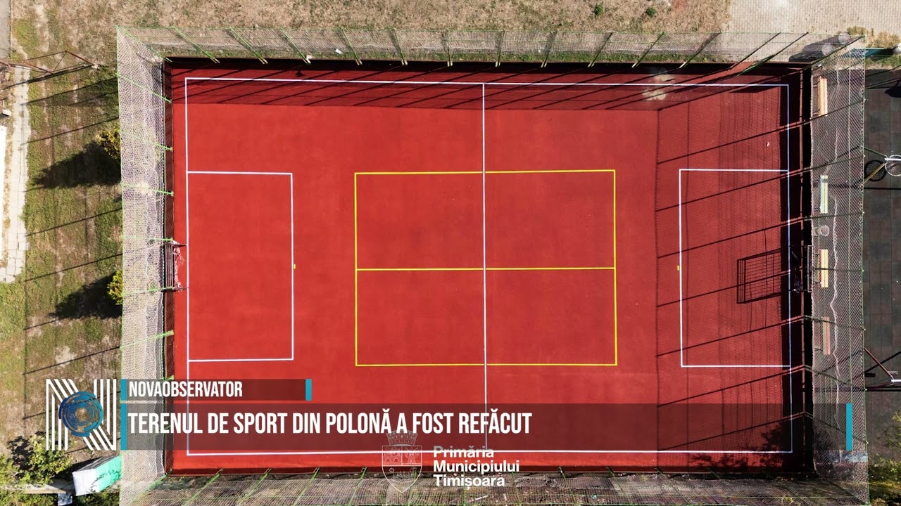Terenul de sport din Polonă a fost refăcut