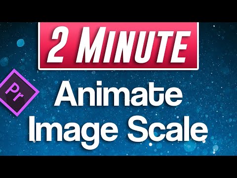Premiere Pro : How to Animate Increasing Image Size (Animate Scale)