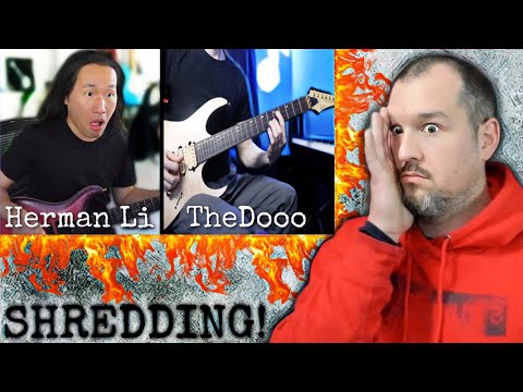 BRAIN. MELTING. | THEDOOO playing with HERMAN LI of DRAGONFORCE | Reaction!