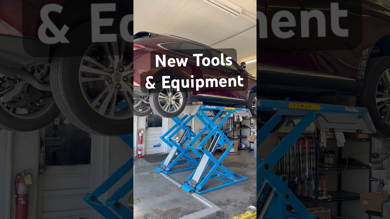How to buy an auto repair shop business part 5. Next we install lifts outside #autorepair #mechanic