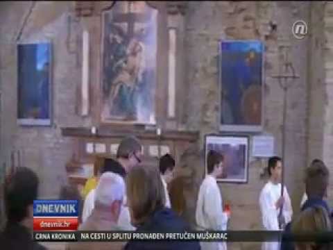 Krizni put, Ankica Mamić i fra Ivica Jagodić (03 04 15 Nova TV Dnevnik)