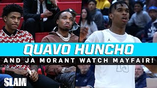 QUAVO HUNCHO &amp; JA MORANT PULL UP to watch Josh Christopher &amp; Dior Johnson! 🤩