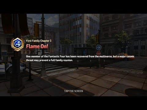 Marvel: Future Fight - First Family Epic Quest, Chapter 3 - Flame On! [Story]
