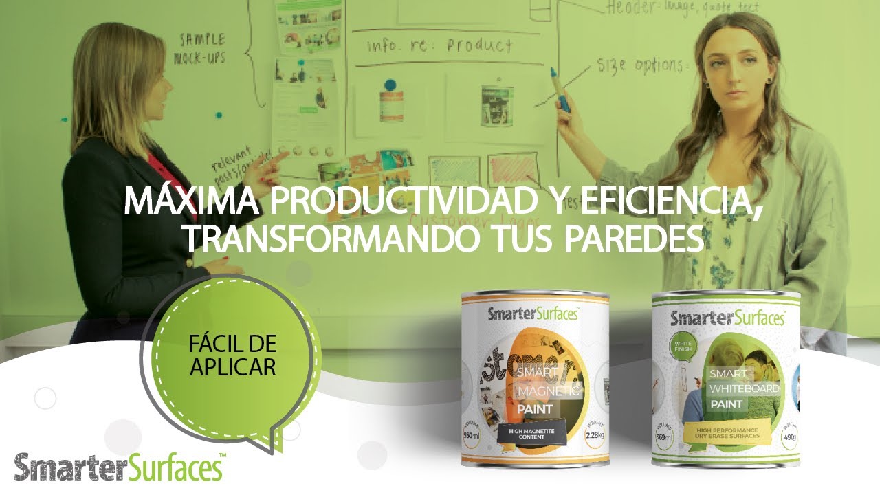 Guía de Aplicación de la Pintura Pizarra Magnética | Smarter Surfaces