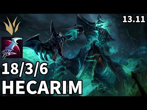 Hecarim Jungle vs Kindred - EUW Master | Patch 13.11
