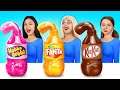 Rich vs Poor vs Giga Rich Food Challenge | Food Challenge Expensive & Cheap Snacks by Candy Land