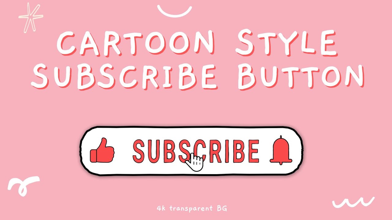 Cartoon Subscribe Button Animation