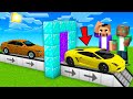 Usé Un PORTAL Para MEJORAR Mi COCHE En Minecraft