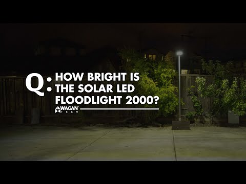 How Bright Is The Solar LED Floodlight 2000?