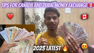 HOW TO EXCHANGE MONEY FOR CANADA 🇨🇦 AND DUBAI | BEST WAY TO CARRY MONEY TO CANADA | INR TO DIRHAM