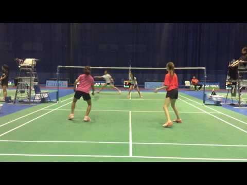 2017 Canadian Junior Championships Moncton WD U15 Jewkes McCallum VS Yau Zhu