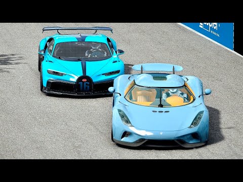 Bugatti Chiron Pur Sport vs Koenigsegg Regera at Monaco GP