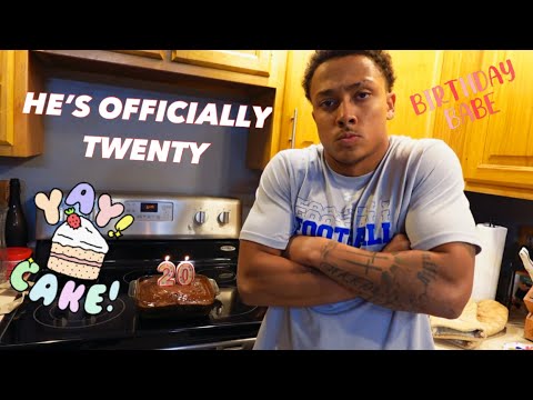 Baking Deshaun’s BIRTHDAY CAKE