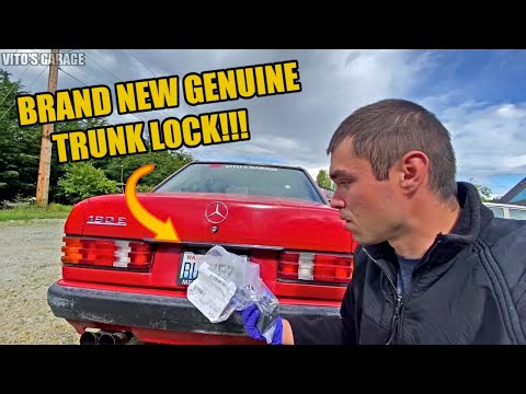 Trunk Lock Assembly Replacement Mercedes 190E 190D W201