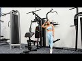 Home Gym With Pull Up Tower And Leg Developer Workout Video Dynamo Fitness Equipment