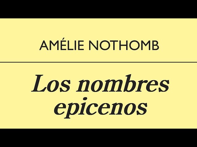 Vídeo relacionado con Los nombres epicenos (Panorama de narrativas nº 1027)