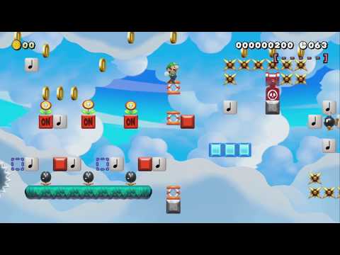 Automatic Mario 【Don't move!!】by すかるん - Super Mario Maker 2 - No Commentary 1bu