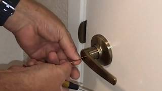 Simple Maintenance Tips: Unlocking a lever door
