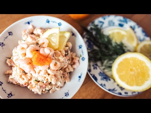 Skagenröra - Swedish Creamy Shrimp Salad